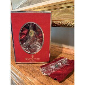 Waterford Crystal Annual Christmas TREE Ornament 2013 and Enhancer 5”